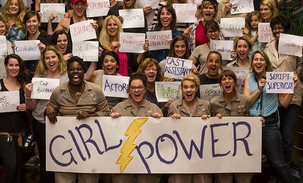 The-female-crew-from-the-set-of-Ghost-Busters-2