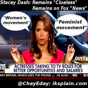 Stacey-Dash-uses-air-quotes-when-saying-women's-movement-and-feminist-movement