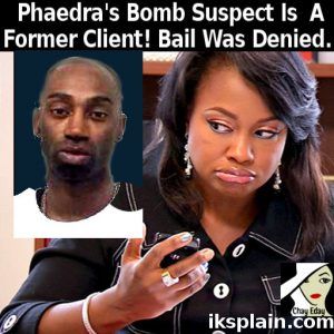Phaedra Parks bomb threat suspect, Terrence Cook denied bail.