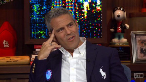 Andy Cohen grills Jules Wainstain on 'Watch what Happens Live'.